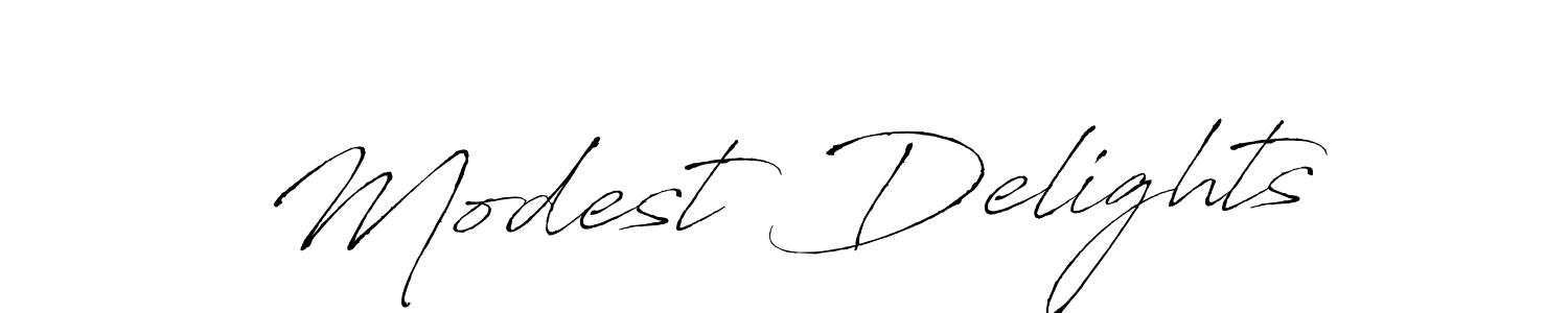 How to Draw Modest Delights signature style? Antro_Vectra is a latest design signature styles for name Modest Delights. Modest Delights signature style 6 images and pictures png