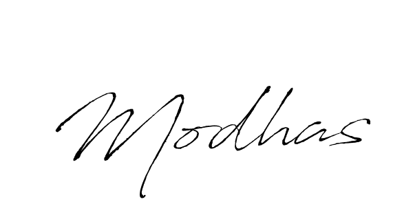How to make Modhas signature? Antro_Vectra is a professional autograph style. Create handwritten signature for Modhas name. Modhas signature style 6 images and pictures png