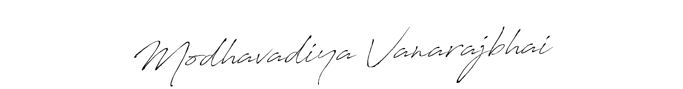 Design your own signature with our free online signature maker. With this signature software, you can create a handwritten (Antro_Vectra) signature for name Modhavadiya Vanarajbhai. Modhavadiya Vanarajbhai signature style 6 images and pictures png