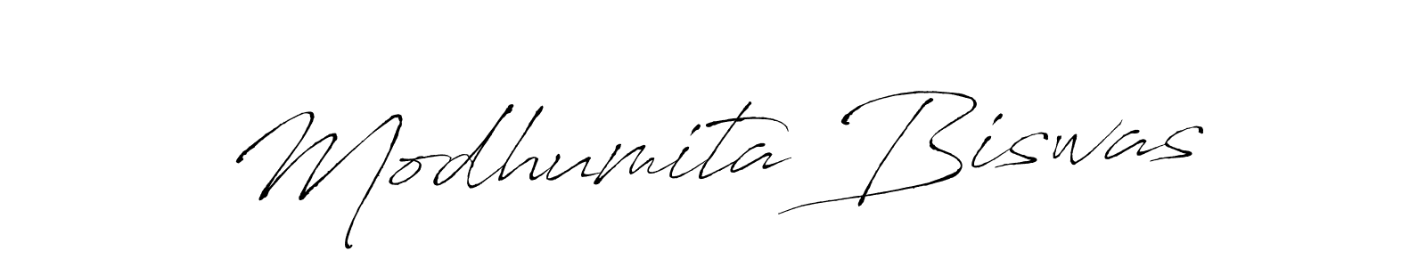 How to make Modhumita Biswas signature? Antro_Vectra is a professional autograph style. Create handwritten signature for Modhumita Biswas name. Modhumita Biswas signature style 6 images and pictures png