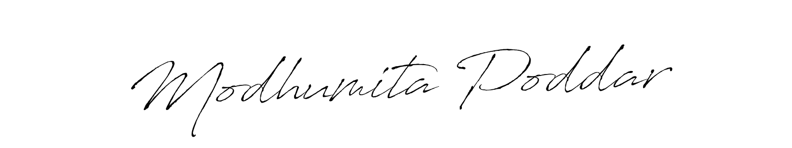 Modhumita Poddar stylish signature style. Best Handwritten Sign (Antro_Vectra) for my name. Handwritten Signature Collection Ideas for my name Modhumita Poddar. Modhumita Poddar signature style 6 images and pictures png