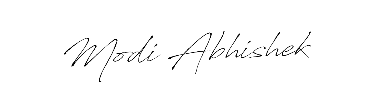 How to make Modi Abhishek name signature. Use Antro_Vectra style for creating short signs online. This is the latest handwritten sign. Modi Abhishek signature style 6 images and pictures png