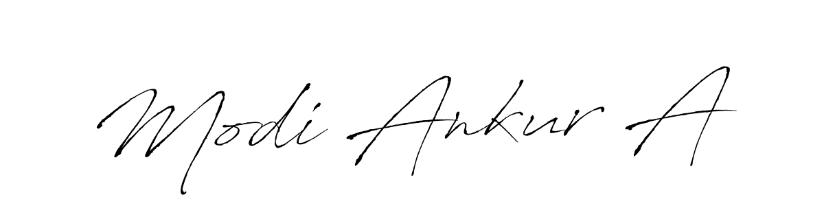 Create a beautiful signature design for name Modi Ankur A. With this signature (Antro_Vectra) fonts, you can make a handwritten signature for free. Modi Ankur A signature style 6 images and pictures png