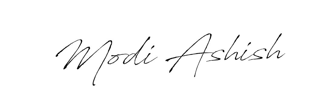 Make a beautiful signature design for name Modi Ashish. With this signature (Antro_Vectra) style, you can create a handwritten signature for free. Modi Ashish signature style 6 images and pictures png