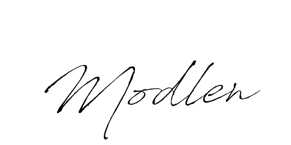 Create a beautiful signature design for name Modlen. With this signature (Antro_Vectra) fonts, you can make a handwritten signature for free. Modlen signature style 6 images and pictures png