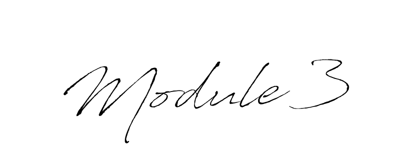 Design your own signature with our free online signature maker. With this signature software, you can create a handwritten (Antro_Vectra) signature for name Module 3. Module 3 signature style 6 images and pictures png