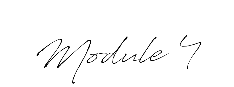 Make a beautiful signature design for name Module 4. With this signature (Antro_Vectra) style, you can create a handwritten signature for free. Module 4 signature style 6 images and pictures png