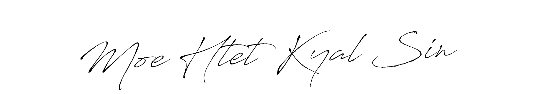 How to make Moe Htet Kyal Sin signature? Antro_Vectra is a professional autograph style. Create handwritten signature for Moe Htet Kyal Sin name. Moe Htet Kyal Sin signature style 6 images and pictures png