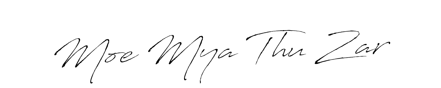 Create a beautiful signature design for name Moe Mya Thu Zar. With this signature (Antro_Vectra) fonts, you can make a handwritten signature for free. Moe Mya Thu Zar signature style 6 images and pictures png