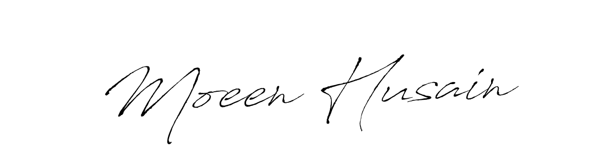 Create a beautiful signature design for name Moeen Husain. With this signature (Antro_Vectra) fonts, you can make a handwritten signature for free. Moeen Husain signature style 6 images and pictures png
