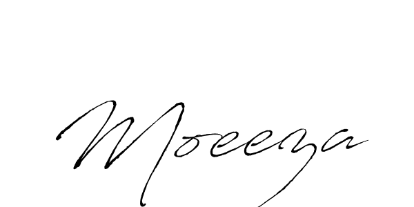 Use a signature maker to create a handwritten signature online. With this signature software, you can design (Antro_Vectra) your own signature for name Moeeza. Moeeza signature style 6 images and pictures png