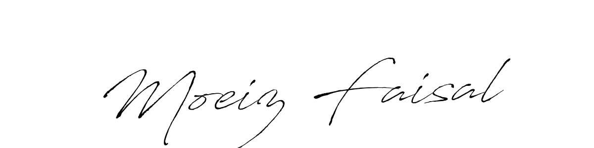 Also we have Moeiz Faisal name is the best signature style. Create professional handwritten signature collection using Antro_Vectra autograph style. Moeiz Faisal signature style 6 images and pictures png