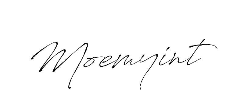How to make Moemyint signature? Antro_Vectra is a professional autograph style. Create handwritten signature for Moemyint name. Moemyint signature style 6 images and pictures png