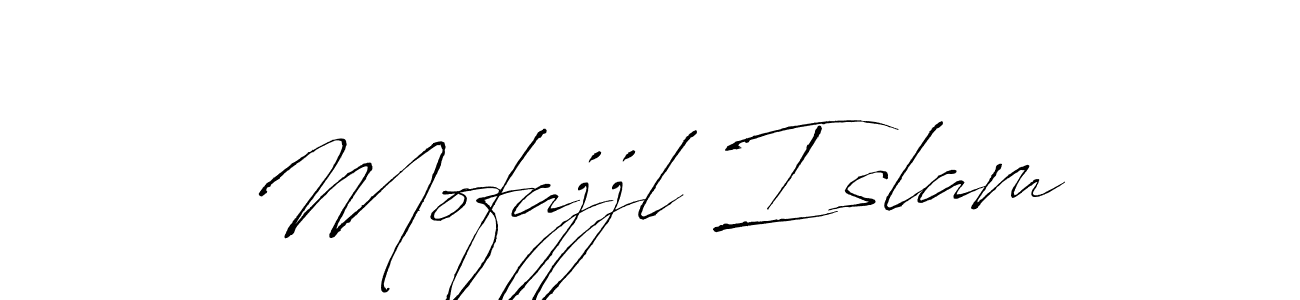 Make a beautiful signature design for name Mofajjl Islam. With this signature (Antro_Vectra) style, you can create a handwritten signature for free. Mofajjl Islam signature style 6 images and pictures png