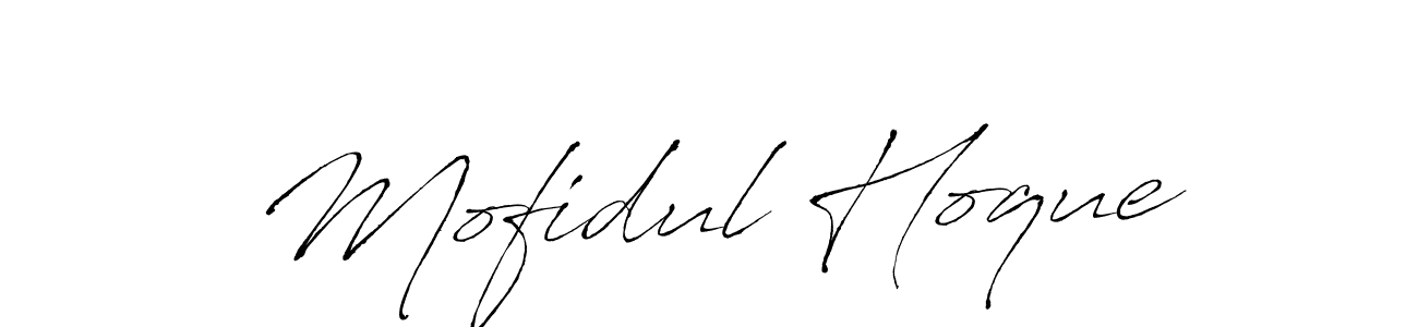 Design your own signature with our free online signature maker. With this signature software, you can create a handwritten (Antro_Vectra) signature for name Mofidul Hoque. Mofidul Hoque signature style 6 images and pictures png