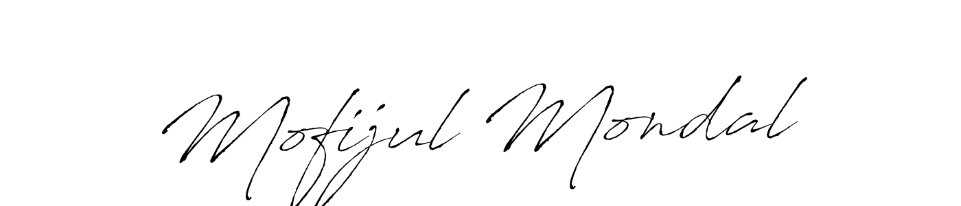 Make a beautiful signature design for name Mofijul Mondal. With this signature (Antro_Vectra) style, you can create a handwritten signature for free. Mofijul Mondal signature style 6 images and pictures png