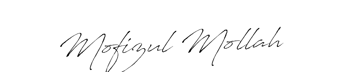 Create a beautiful signature design for name Mofizul Mollah. With this signature (Antro_Vectra) fonts, you can make a handwritten signature for free. Mofizul Mollah signature style 6 images and pictures png