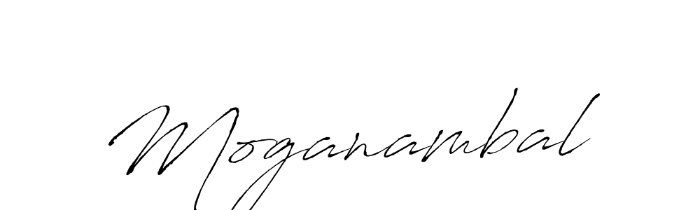 Design your own signature with our free online signature maker. With this signature software, you can create a handwritten (Antro_Vectra) signature for name Moganambal. Moganambal signature style 6 images and pictures png