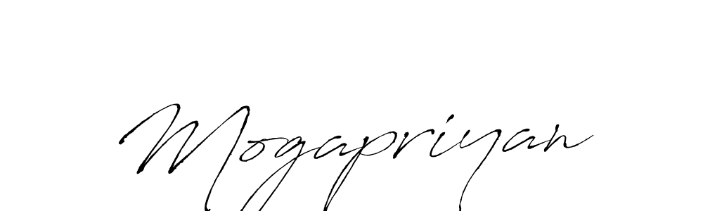 Create a beautiful signature design for name Mogapriyan. With this signature (Antro_Vectra) fonts, you can make a handwritten signature for free. Mogapriyan signature style 6 images and pictures png