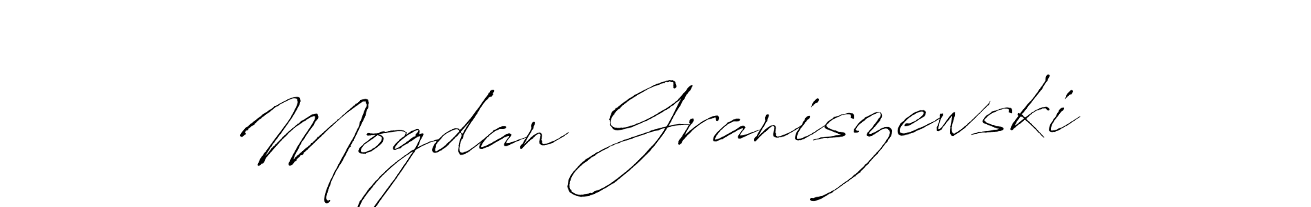 How to make Mogdan Graniszewski name signature. Use Antro_Vectra style for creating short signs online. This is the latest handwritten sign. Mogdan Graniszewski signature style 6 images and pictures png