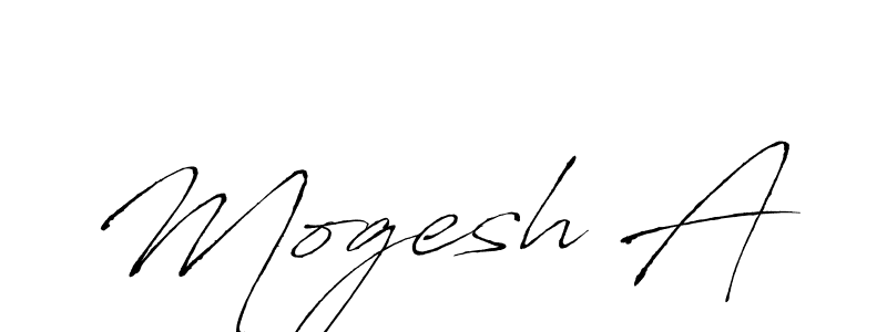 Design your own signature with our free online signature maker. With this signature software, you can create a handwritten (Antro_Vectra) signature for name Mogesh A. Mogesh A signature style 6 images and pictures png