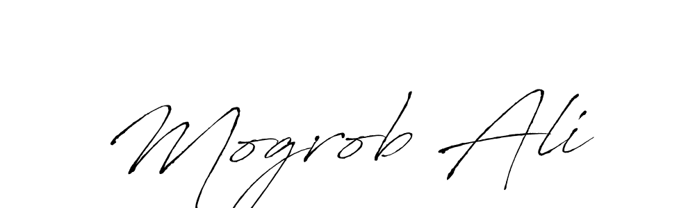 Design your own signature with our free online signature maker. With this signature software, you can create a handwritten (Antro_Vectra) signature for name Mogrob Ali. Mogrob Ali signature style 6 images and pictures png