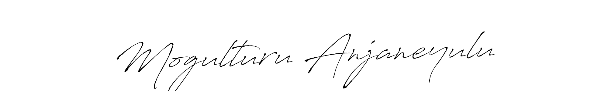 Create a beautiful signature design for name Mogulturu Anjaneyulu. With this signature (Antro_Vectra) fonts, you can make a handwritten signature for free. Mogulturu Anjaneyulu signature style 6 images and pictures png