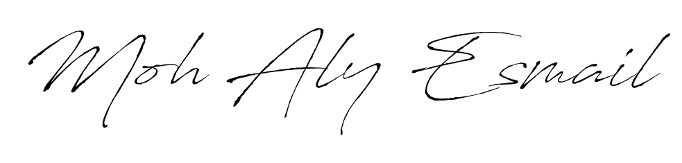 Similarly Antro_Vectra is the best handwritten signature design. Signature creator online. You can use it as an online autograph creator for name Moh Aly Esmail. Moh Aly Esmail signature style 6 images and pictures png