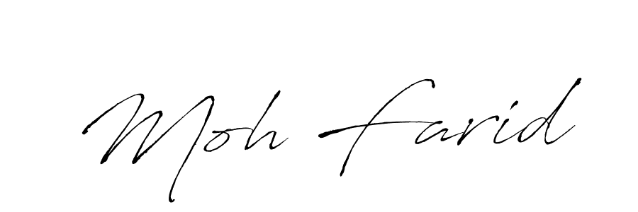 Moh Farid stylish signature style. Best Handwritten Sign (Antro_Vectra) for my name. Handwritten Signature Collection Ideas for my name Moh Farid. Moh Farid signature style 6 images and pictures png