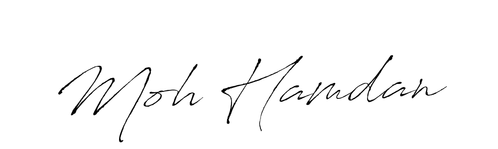 Moh Hamdan stylish signature style. Best Handwritten Sign (Antro_Vectra) for my name. Handwritten Signature Collection Ideas for my name Moh Hamdan. Moh Hamdan signature style 6 images and pictures png
