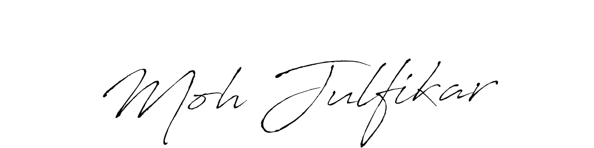 Design your own signature with our free online signature maker. With this signature software, you can create a handwritten (Antro_Vectra) signature for name Moh Julfikar. Moh Julfikar signature style 6 images and pictures png