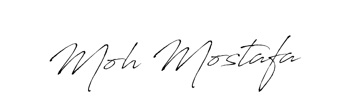 Moh Mostafa stylish signature style. Best Handwritten Sign (Antro_Vectra) for my name. Handwritten Signature Collection Ideas for my name Moh Mostafa. Moh Mostafa signature style 6 images and pictures png