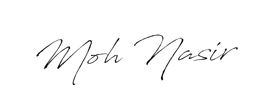 Create a beautiful signature design for name Moh Nasir. With this signature (Antro_Vectra) fonts, you can make a handwritten signature for free. Moh Nasir signature style 6 images and pictures png