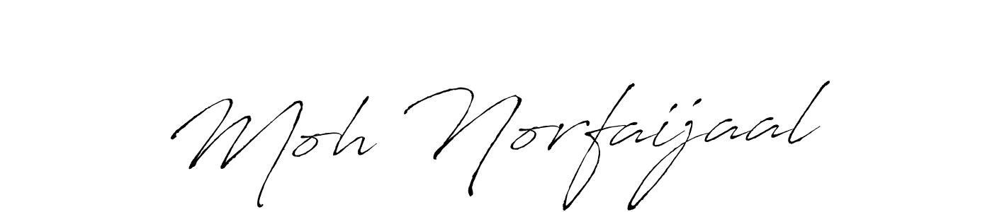 Use a signature maker to create a handwritten signature online. With this signature software, you can design (Antro_Vectra) your own signature for name Moh Norfaijaal. Moh Norfaijaal signature style 6 images and pictures png