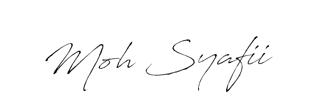 Design your own signature with our free online signature maker. With this signature software, you can create a handwritten (Antro_Vectra) signature for name Moh Syafii. Moh Syafii signature style 6 images and pictures png