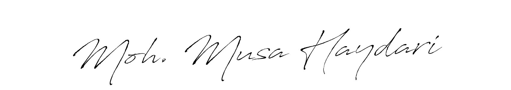 Antro_Vectra is a professional signature style that is perfect for those who want to add a touch of class to their signature. It is also a great choice for those who want to make their signature more unique. Get Moh. Musa Haydari name to fancy signature for free. Moh. Musa Haydari signature style 6 images and pictures png