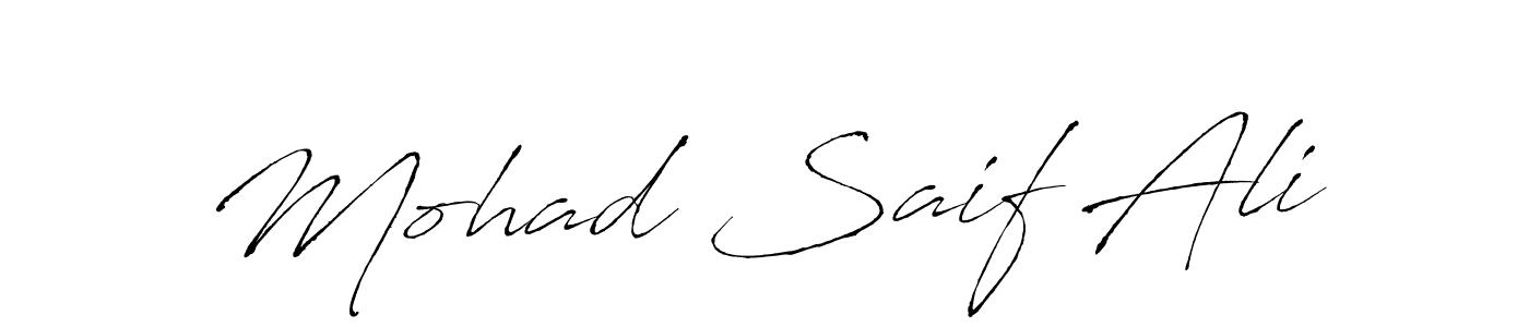 Make a beautiful signature design for name Mohad Saif Ali. Use this online signature maker to create a handwritten signature for free. Mohad Saif Ali signature style 6 images and pictures png