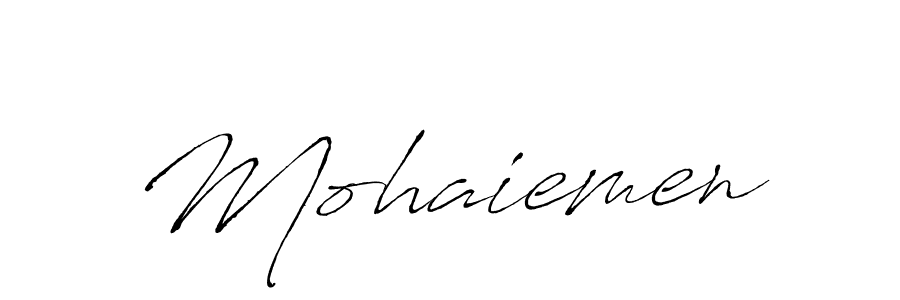 Create a beautiful signature design for name Mohaiemen. With this signature (Antro_Vectra) fonts, you can make a handwritten signature for free. Mohaiemen signature style 6 images and pictures png
