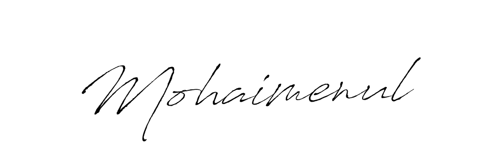 It looks lik you need a new signature style for name Mohaimenul. Design unique handwritten (Antro_Vectra) signature with our free signature maker in just a few clicks. Mohaimenul signature style 6 images and pictures png