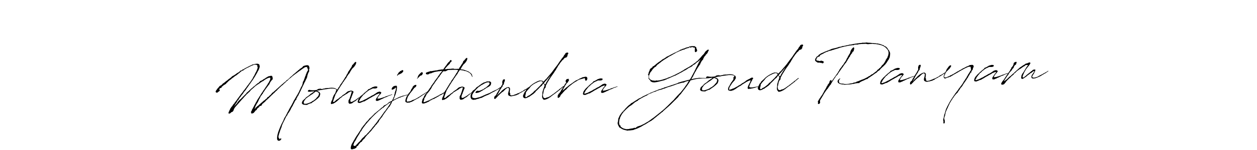 Also we have Mohajithendra Goud Panyam name is the best signature style. Create professional handwritten signature collection using Antro_Vectra autograph style. Mohajithendra Goud Panyam signature style 6 images and pictures png