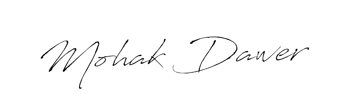 Also we have Mohak Dawer name is the best signature style. Create professional handwritten signature collection using Antro_Vectra autograph style. Mohak Dawer signature style 6 images and pictures png