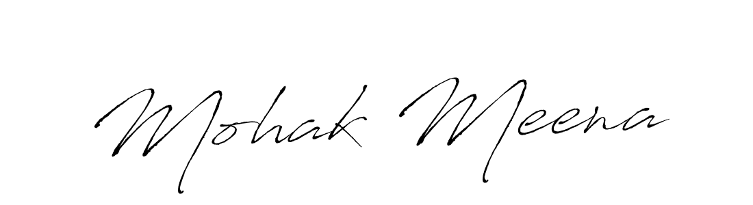 Antro_Vectra is a professional signature style that is perfect for those who want to add a touch of class to their signature. It is also a great choice for those who want to make their signature more unique. Get Mohak Meena name to fancy signature for free. Mohak Meena signature style 6 images and pictures png