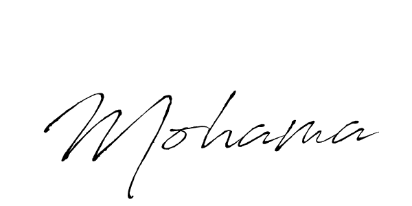 Mohama stylish signature style. Best Handwritten Sign (Antro_Vectra) for my name. Handwritten Signature Collection Ideas for my name Mohama. Mohama signature style 6 images and pictures png