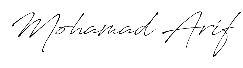 Make your name Mohamad Arif memorable on every contract using Antro_Vectra autograph style. Instant transparent background export available. Mohamad Arif signature style 6 images and pictures png