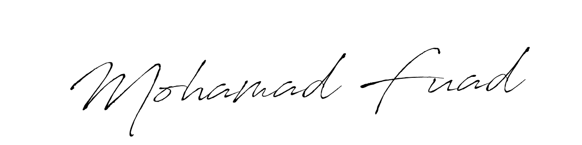 Create a beautiful signature design for name Mohamad Fuad. With this signature (Antro_Vectra) fonts, you can make a handwritten signature for free. Mohamad Fuad signature style 6 images and pictures png