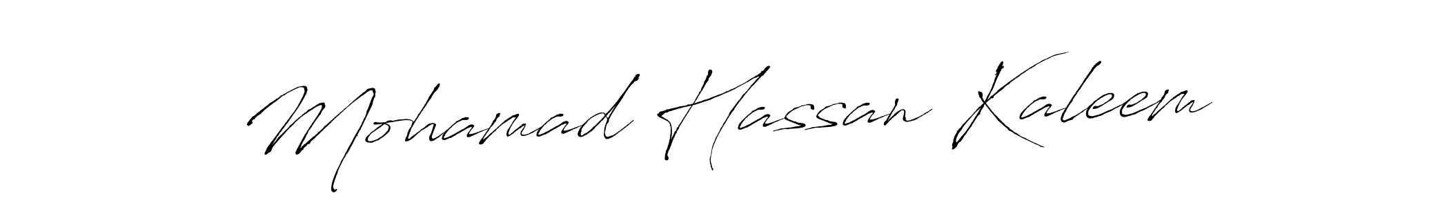 Also we have Mohamad Hassan Kaleem name is the best signature style. Create professional handwritten signature collection using Antro_Vectra autograph style. Mohamad Hassan Kaleem signature style 6 images and pictures png