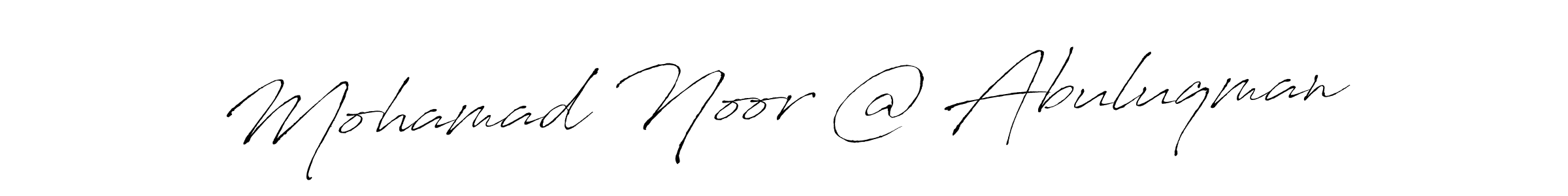 Make a beautiful signature design for name Mohamad Noor @ Abuluqman. Use this online signature maker to create a handwritten signature for free. Mohamad Noor @ Abuluqman signature style 6 images and pictures png