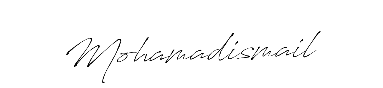 Also You can easily find your signature by using the search form. We will create Mohamadismail name handwritten signature images for you free of cost using Antro_Vectra sign style. Mohamadismail signature style 6 images and pictures png