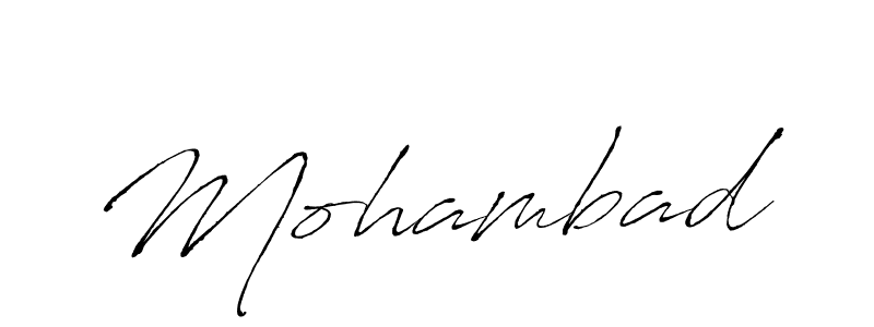 Create a beautiful signature design for name Mohambad. With this signature (Antro_Vectra) fonts, you can make a handwritten signature for free. Mohambad signature style 6 images and pictures png