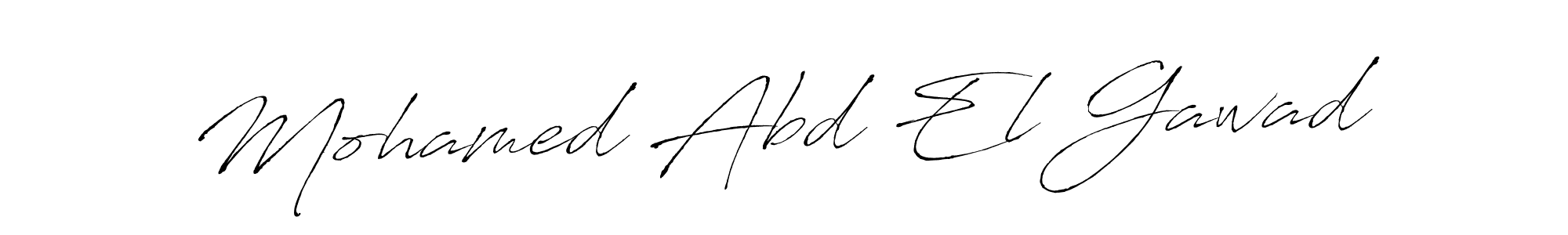 Make a beautiful signature design for name Mohamed Abd El Gawad. With this signature (Antro_Vectra) style, you can create a handwritten signature for free. Mohamed Abd El Gawad signature style 6 images and pictures png